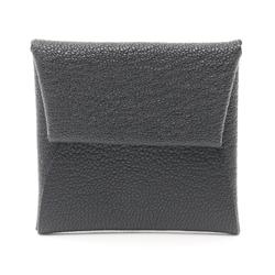 Hermes HERMES Bastia Wallet/Coin Case Wallet Chevre Women's Black