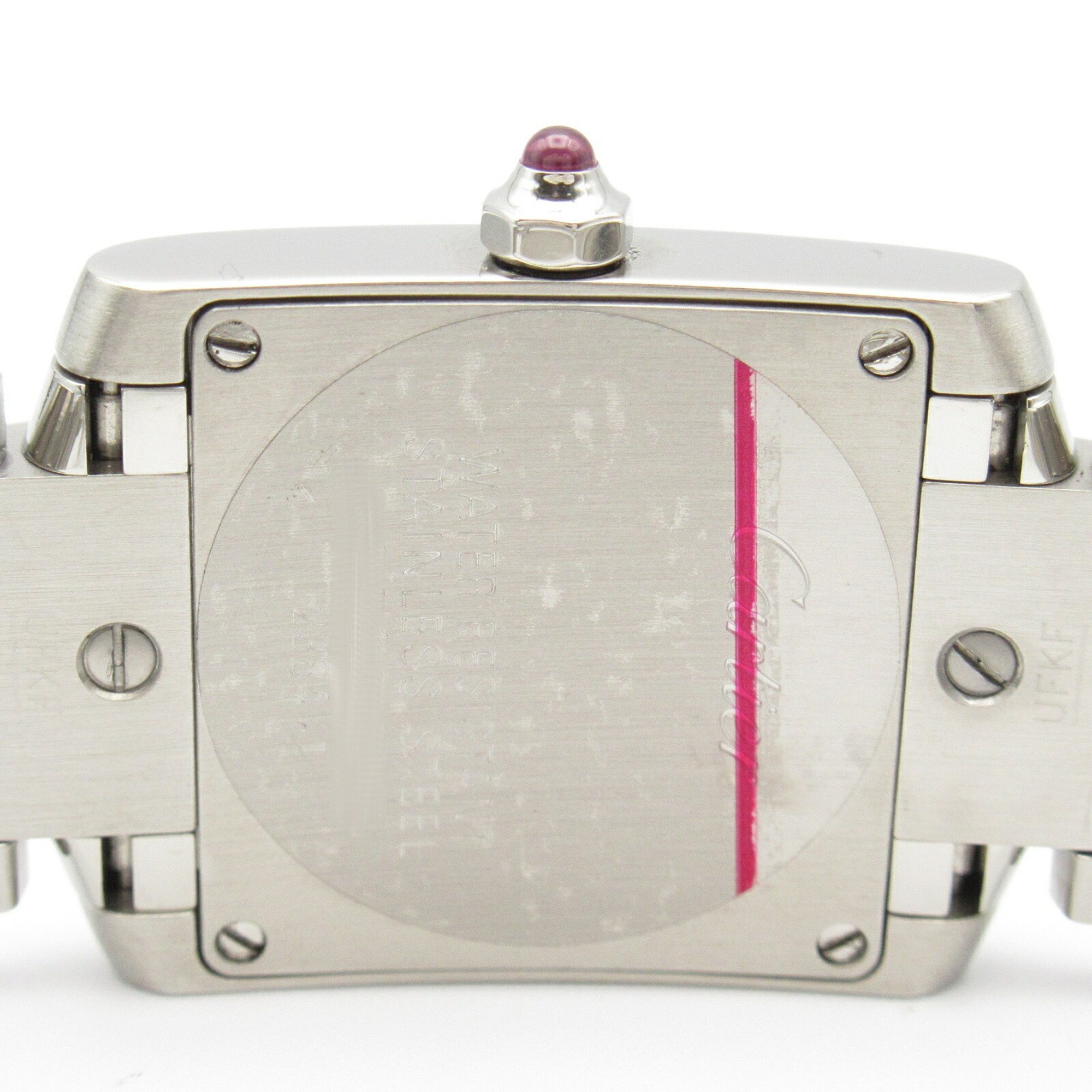 CARTIER Tank Francaise SM Watch Stainless Steel Ladies Pink Shell W51028Q3