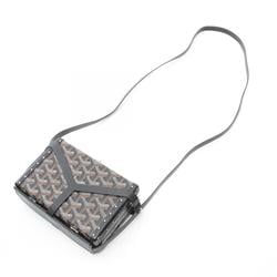 GOYARD Menodiaire Trunk Shoulder Bag Coated Canvas Leather Women's Black Brown White