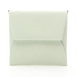 Hermes HERMES Bastia Verso Vert Fizz Wallet/Coin Case Wallet Chevre Women's Green