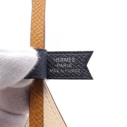 Hermes HERMES Sail 24 Orange Caramel Nata Blue Indigo Charm Epsom Leather Vau Barenia Women's Ivory Brown Multicolor