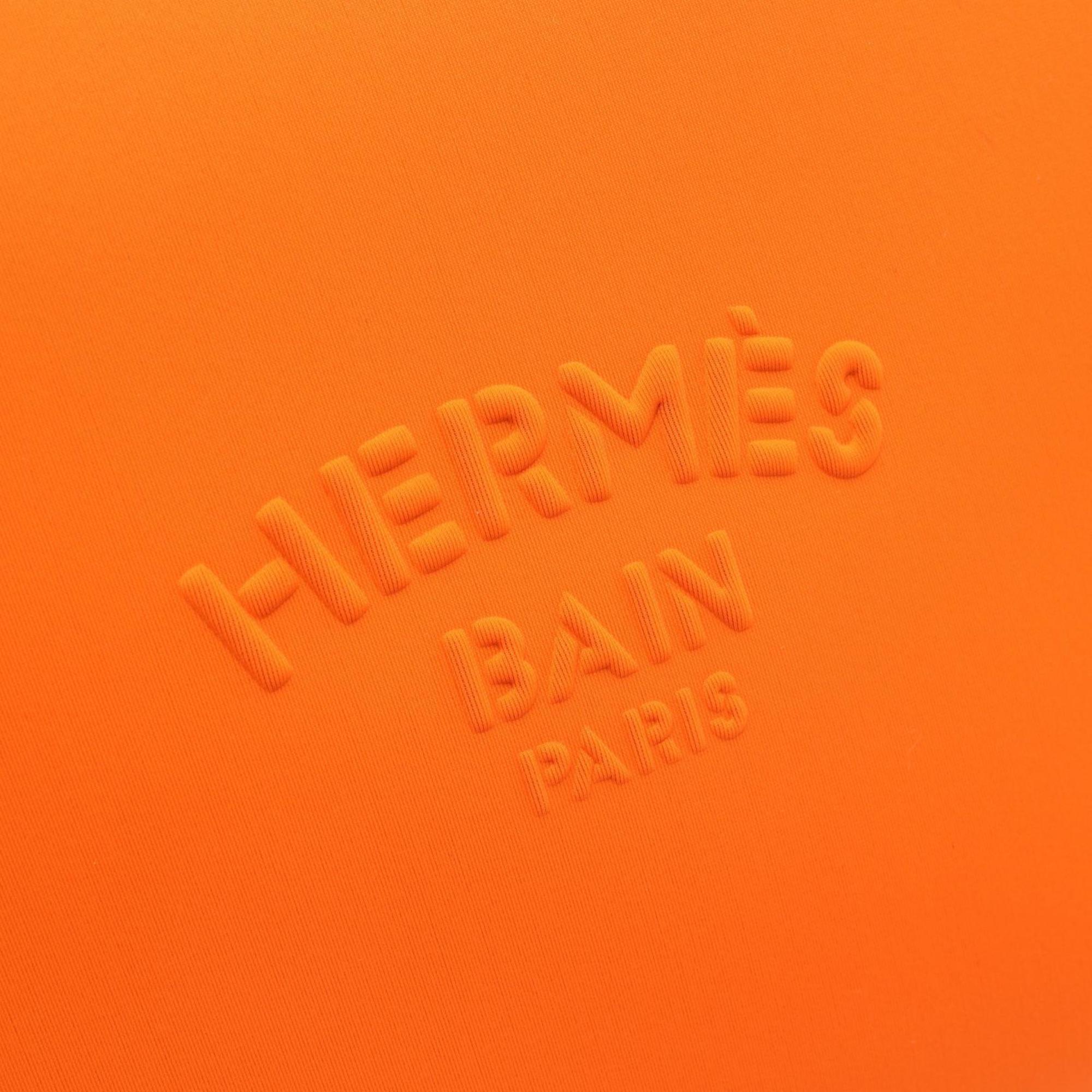 Hermes Neoban MM Second Bag Clutch Neoprene Women's Orange