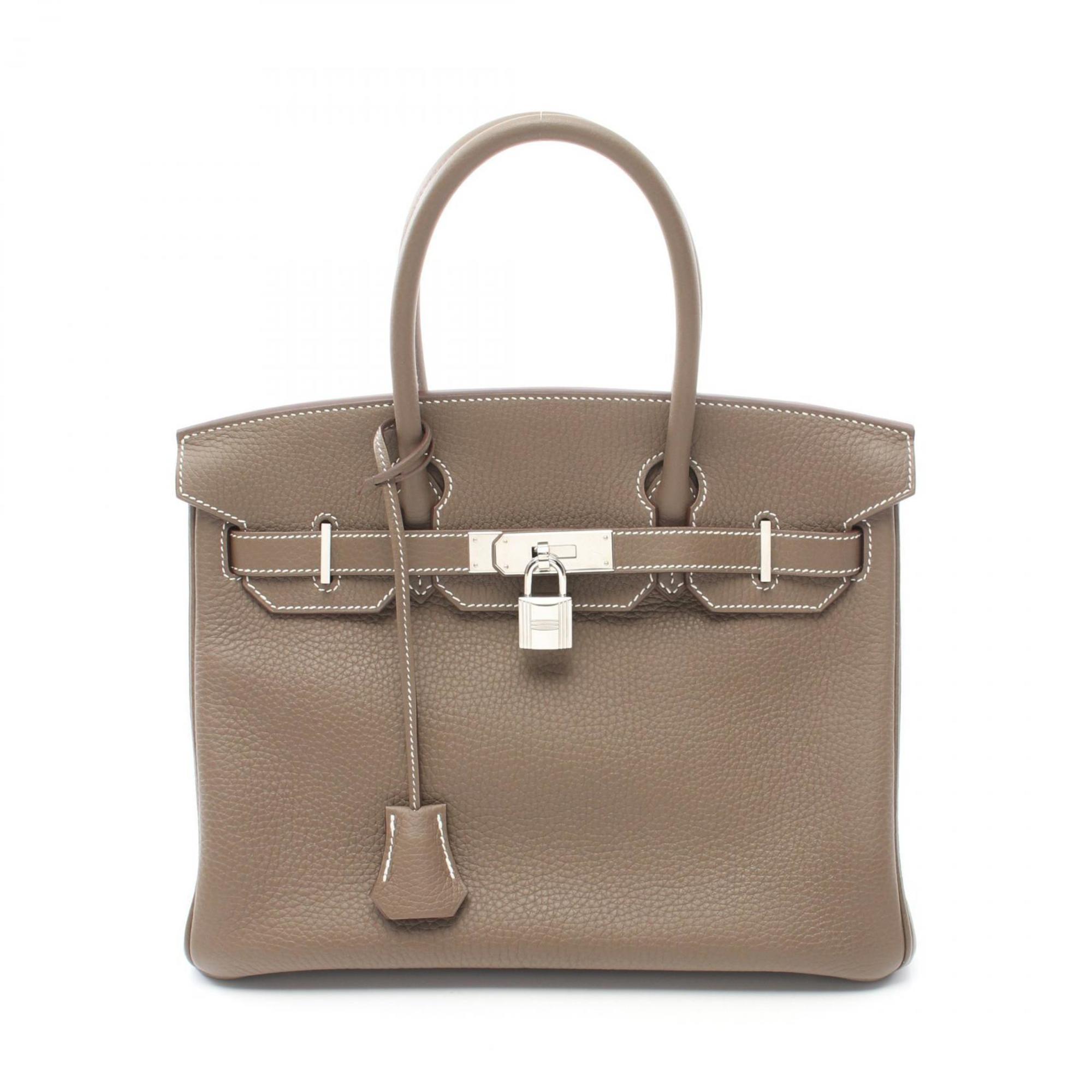 Hermes HERMES Birkin 30 Handbag Bag Taurillon Clemence Women's Brown