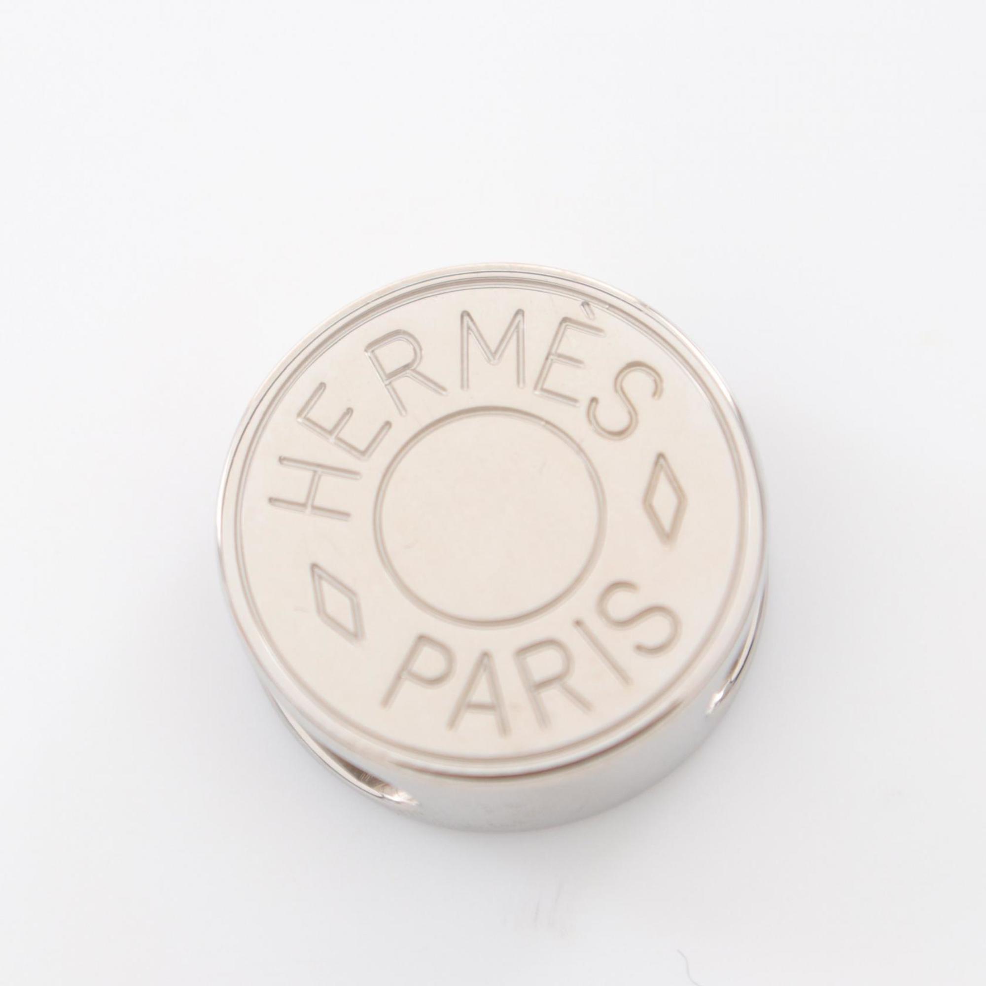 Hermes HERMES Serie Scarf Ring Metal Women's Silver