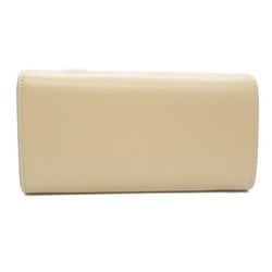 GUCCI ZIP Long Wallet Bi-fold Calfskin (Cowhide) Women's Beige Light 772638