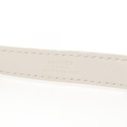 Hermes HERMES Horsebit Belt Clothing Swift Leather Women's White