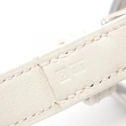 Hermes HERMES Horsebit Belt Clothing Swift Leather Women's White