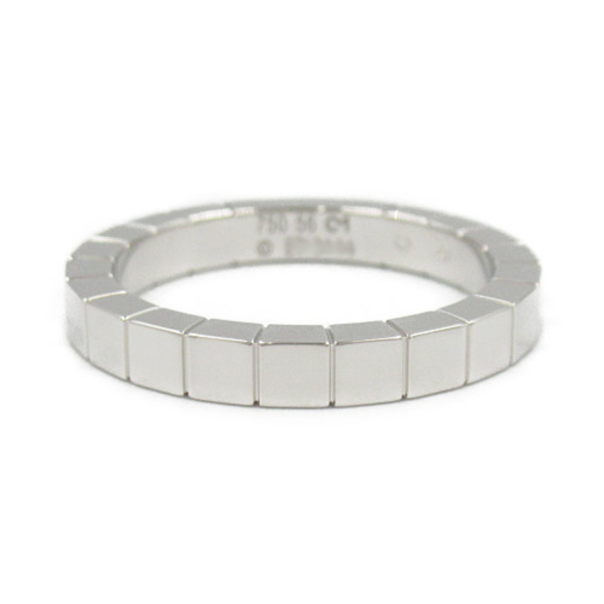 Cartier Lanier Ring, K18WG (White Gold), Men's, Women's, Silver, B4045056