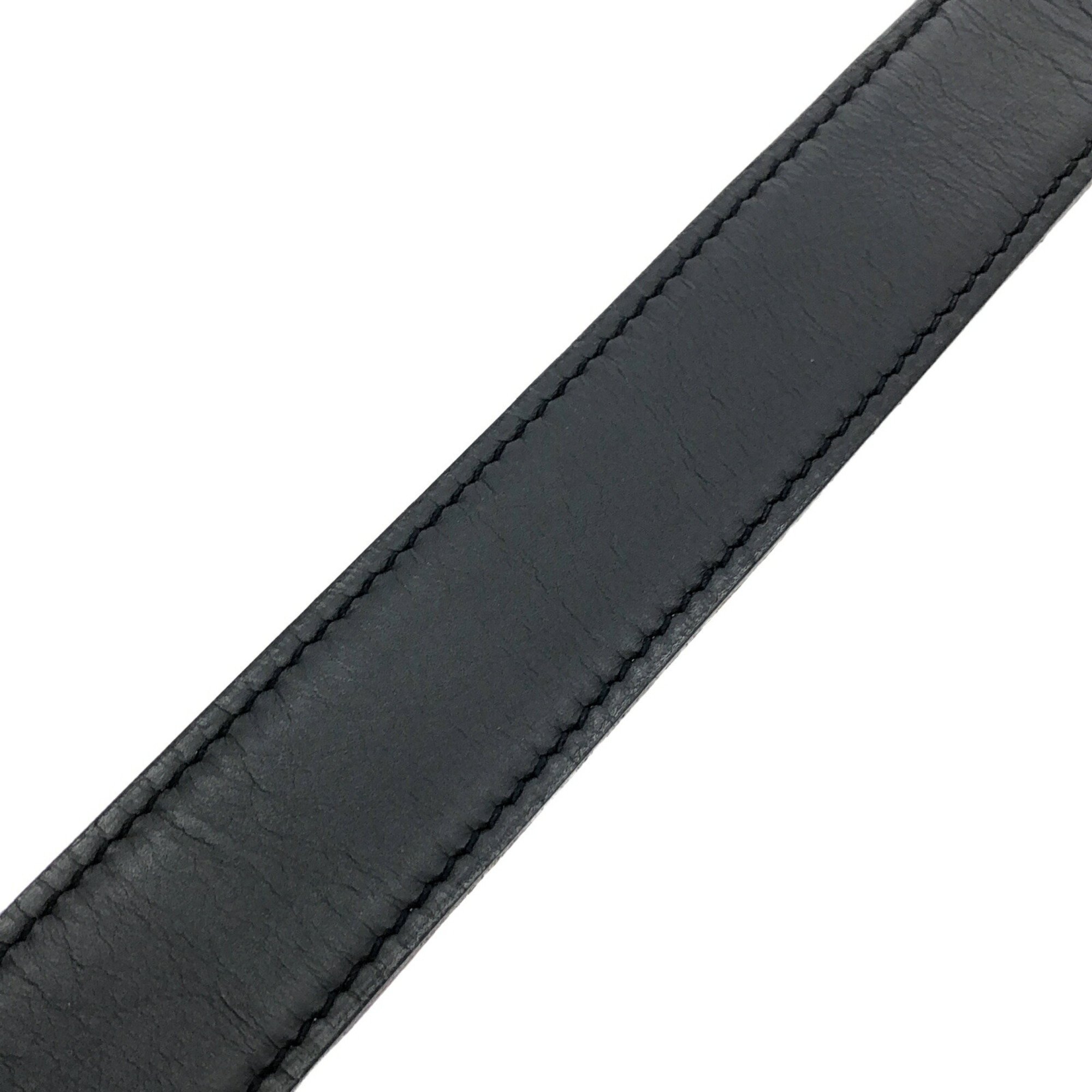 HERMES Belt Clothing Leather Men's Black