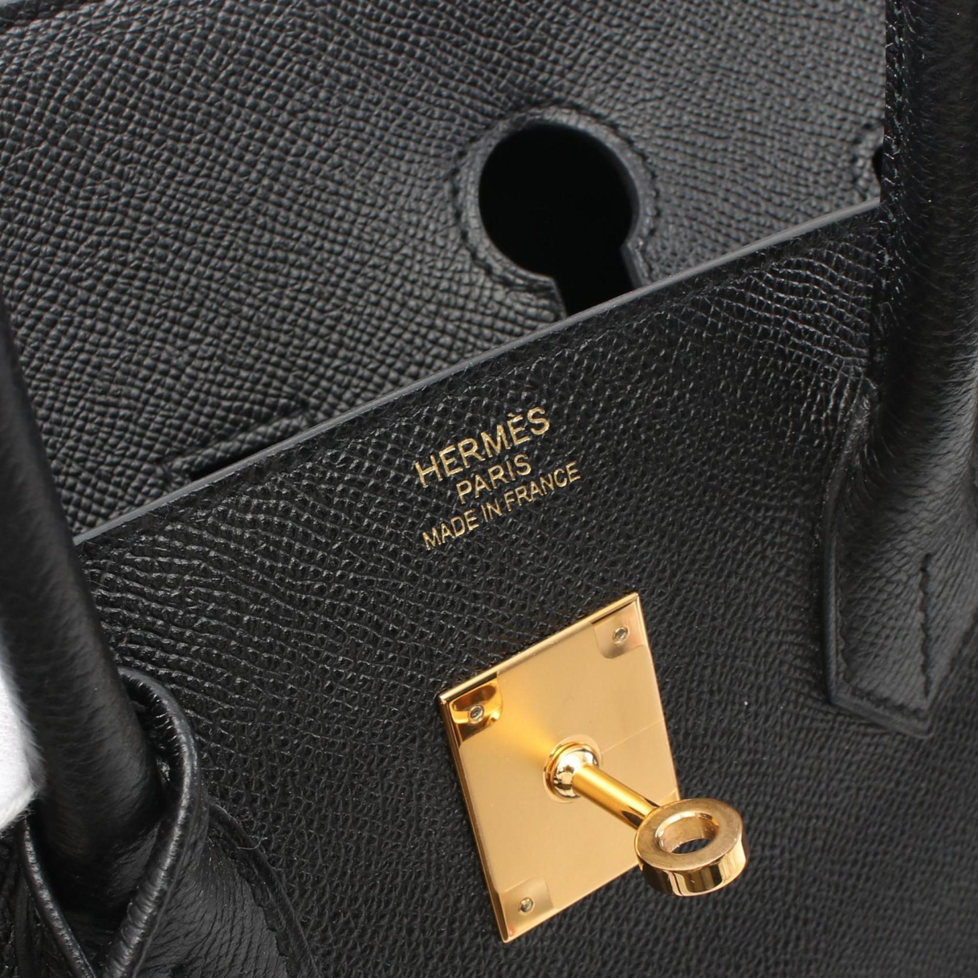 Hermes HERMES Birkin 35 Handbag Bag Epsom Leather Women's Black