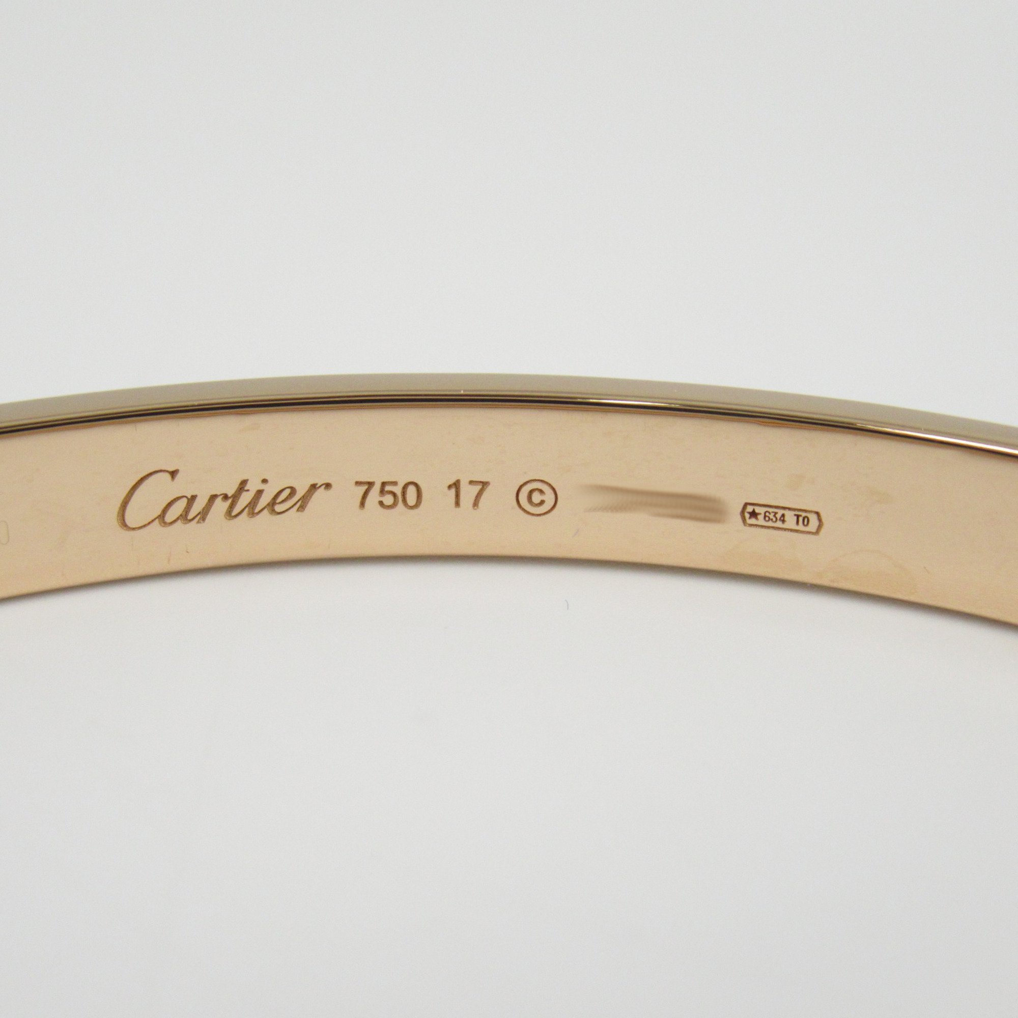 Cartier Love Bracelet, K18PG (pink gold), women's, gold, B6047317