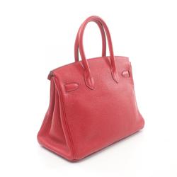 Hermes HERMES Birkin 30 Handbag Bag Taurillon Clemence Women's Red