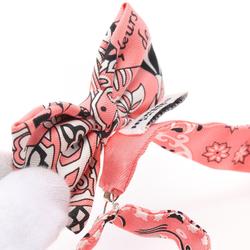 Hermes HERMES Nouveau Papillon FLEURS ET PAPILLONS DE TISSU Rose Malabar Necktie Clothing Silk Women's Pink