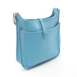 Hermes HERMES Evelyn 3 Trois PM Shoulder Bag Taurillon Clemence Women's Blue