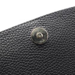 GUCCI Soho Interlocking G Shoulder Bag Leather Women's Black 536224