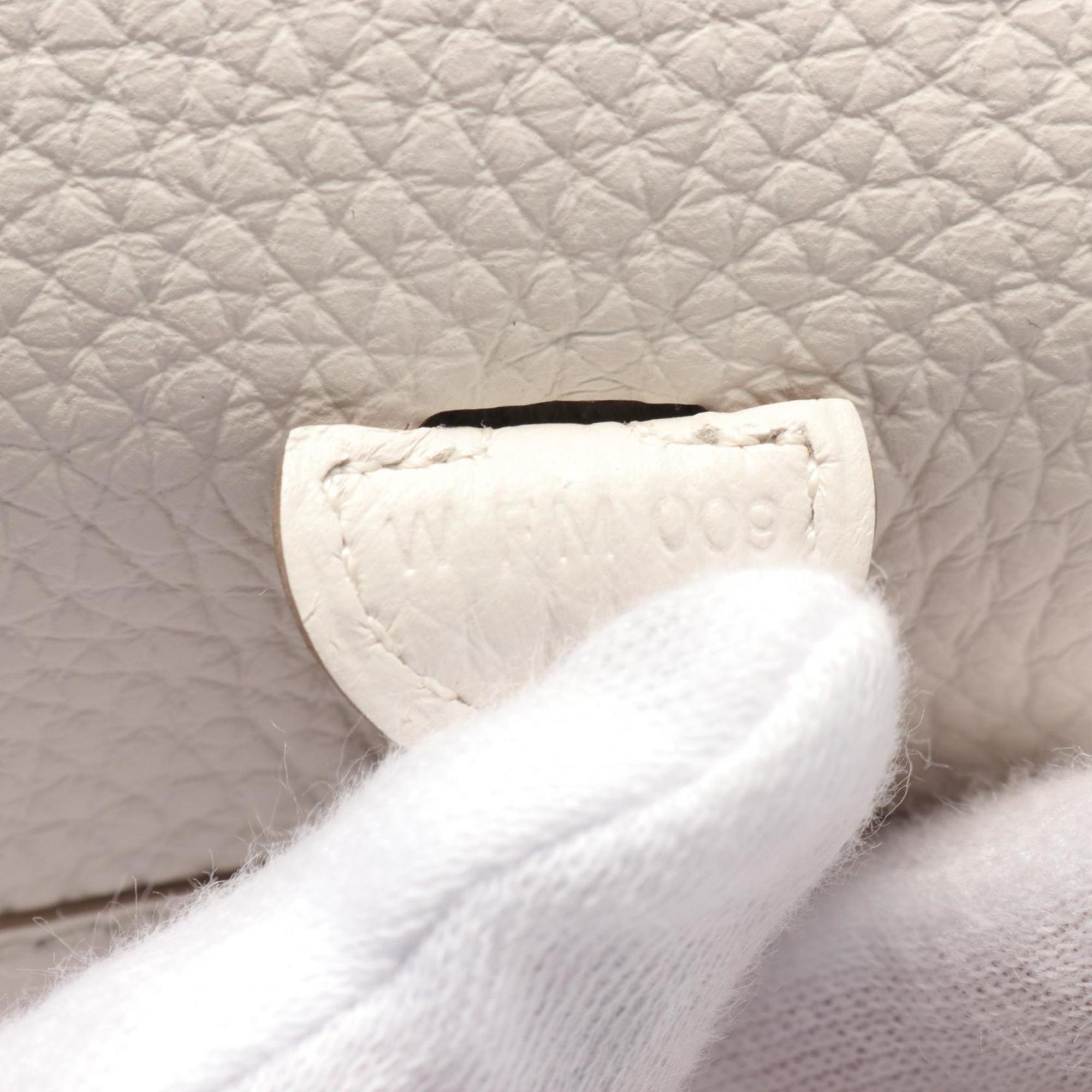 Hermes HERMES Evelyn TPM Gripere Shoulder Bag Taurillon Clemence Women's White