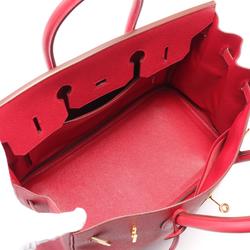 Hermes HERMES Birkin 35 Handbag Bag Epsom Leather Women's Red