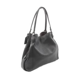 Coach COACH Edie Tote Bag Leather Women's Black 22794