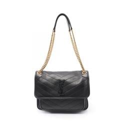 Saint Laurent SAINT LAURENT Shoulder Bag Leather Women's Black 6331581EL071000