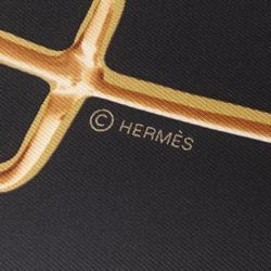 Hermes HERMES Carré 90 CHEVAL FUSION Scarf Silk Women's Black Multicolor