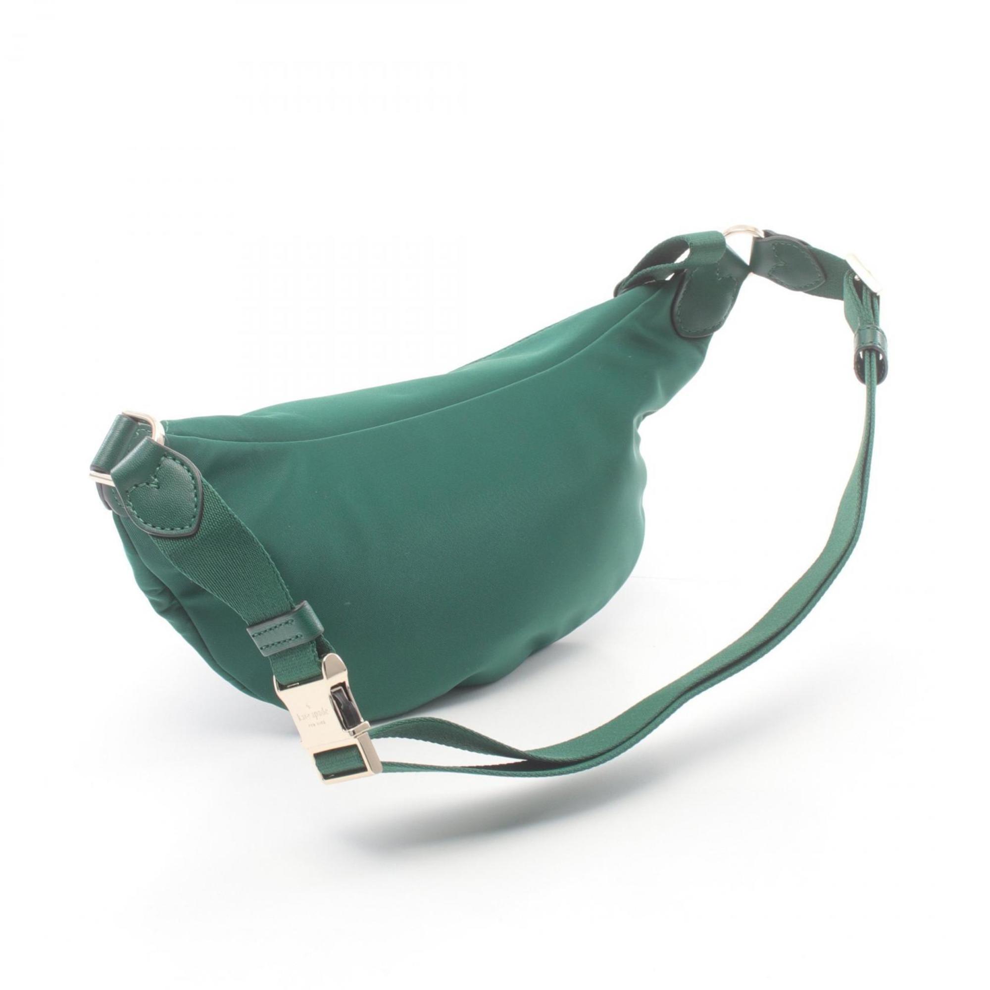 Kate Spade CHELSEA BELT Waist Bag Body Nylon Leather Women's Green KC504