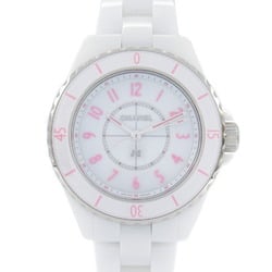 Chanel CHANEL J12 Pink Blush Watch, Ceramic, Women's, White, H6755