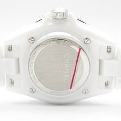 Chanel CHANEL J12 Pink Blush Watch, Ceramic, Women's, White, H6755