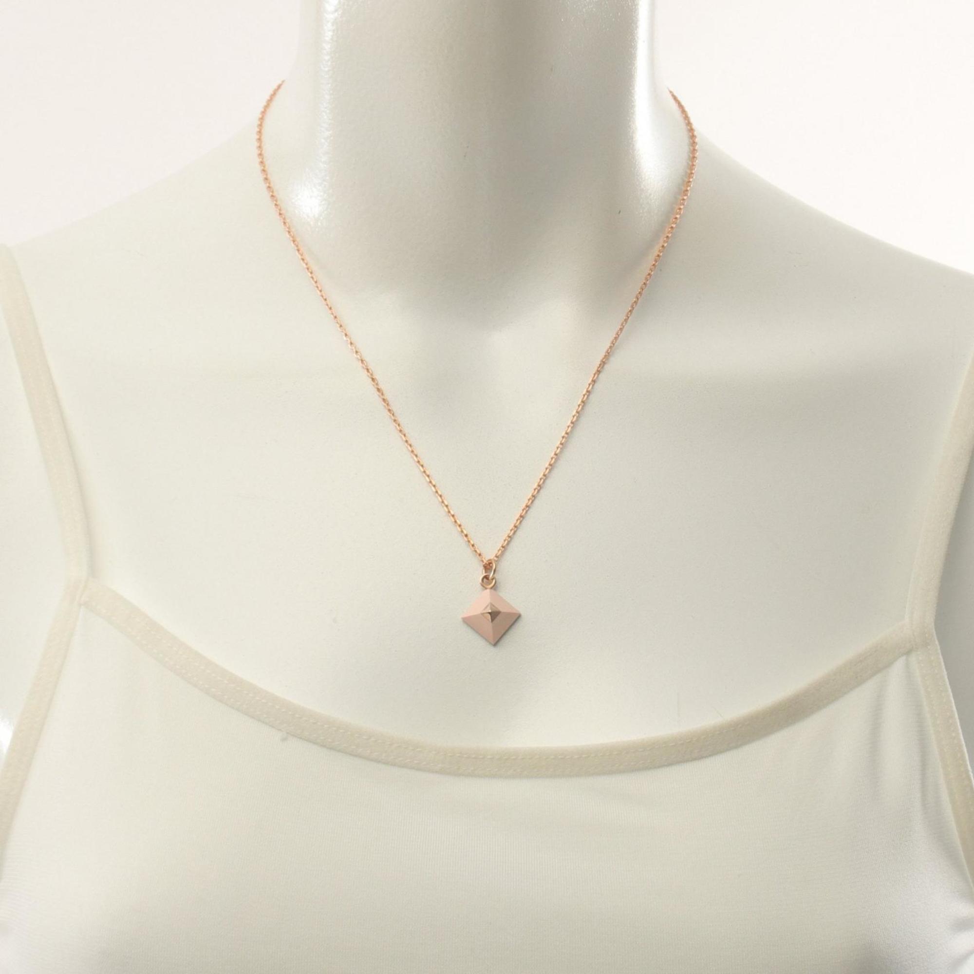 Hermes HERMES Medor Cupidon Necklace GP (Gold Plated) Women's Gold Pink PG