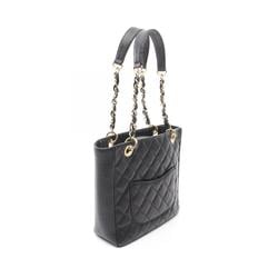 CHANEL Matelasse PST Tote Bag, Caviar Skin (Grained Calf), Women's, Black, A20994