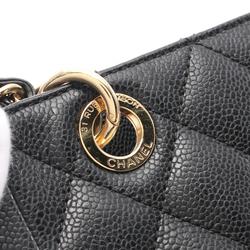 CHANEL Matelasse PST Tote Bag, Caviar Skin (Grained Calf), Women's, Black, A20994