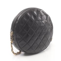 CHANEL Matelasse Shoulder Bag, Lambskin, Women's, Black