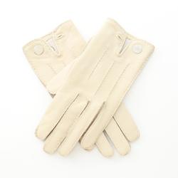 Hermes HERMES Serie Gloves Clothing Leather Women's Ivory