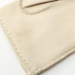 Hermes HERMES Serie Gloves Clothing Leather Women's Ivory