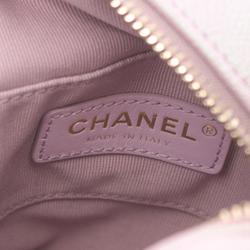 CHANEL Matelasse Shoulder Bag Leather Women's Pink