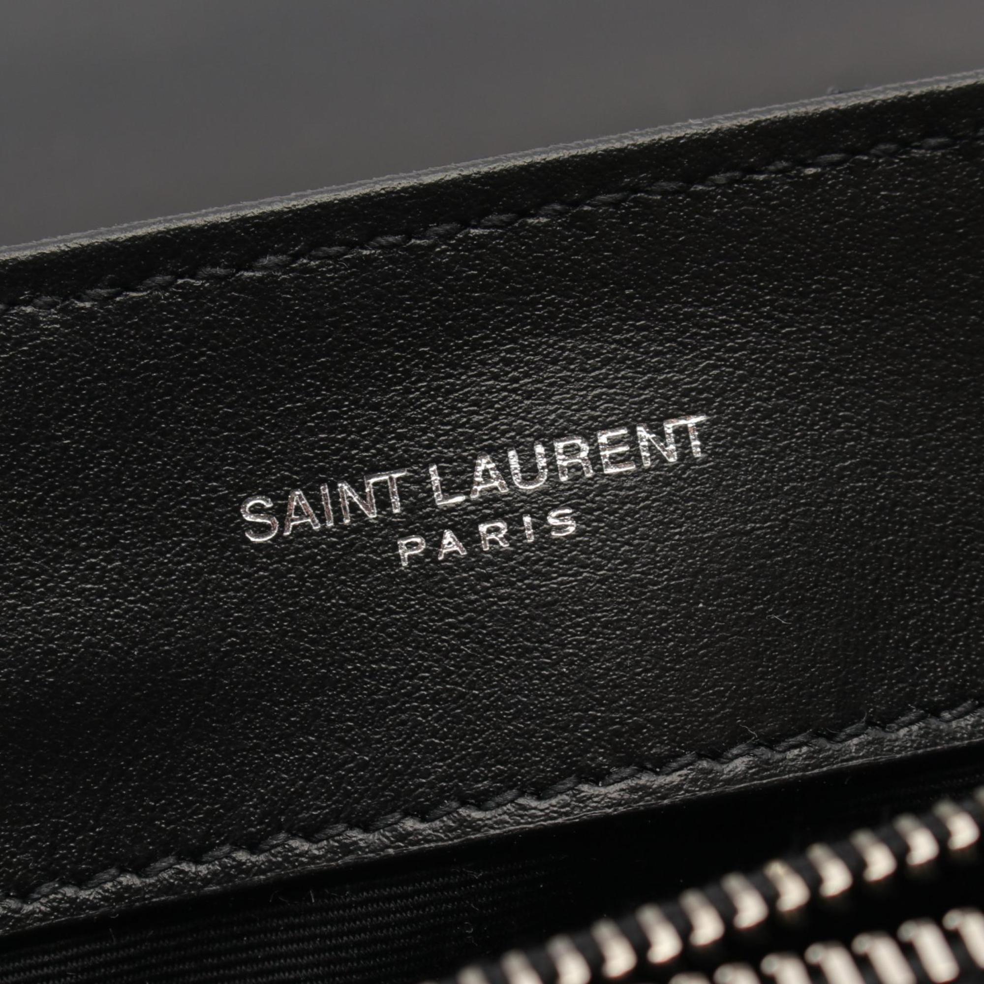 Saint Laurent Cassandra Shoulder Bag Leather Women's Black 494699DV7261000