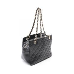 CHANEL Matelasse Shoulder Bag Caviar Skin (Grained Calf) Women's Black A18004