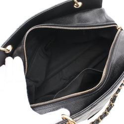 CHANEL Matelasse Shoulder Bag Caviar Skin (Grained Calf) Women's Black A18004