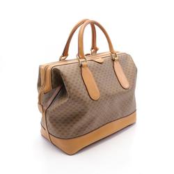 GUCCI Old Gucci Micro GG Plus Boston Bag, Coated Canvas, Leather, Women's, Brown