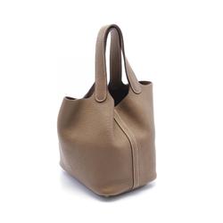 Hermes HERMES Picotin Lock PM Handbag Bag Taurillon Clemence Women's Brown