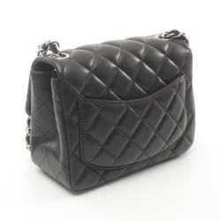 CHANEL Matelasse Shoulder Bag, Lambskin, Women's, Black, A35200