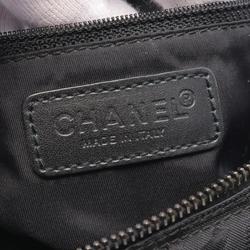 CHANEL New Travel Line Handbag Bag Nylon Leather Women's Black A15828