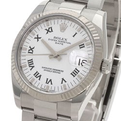 Rolex 115234 Oyster Perpetual Date Watch Stainless Steel SS K18WG Men's ROLEX