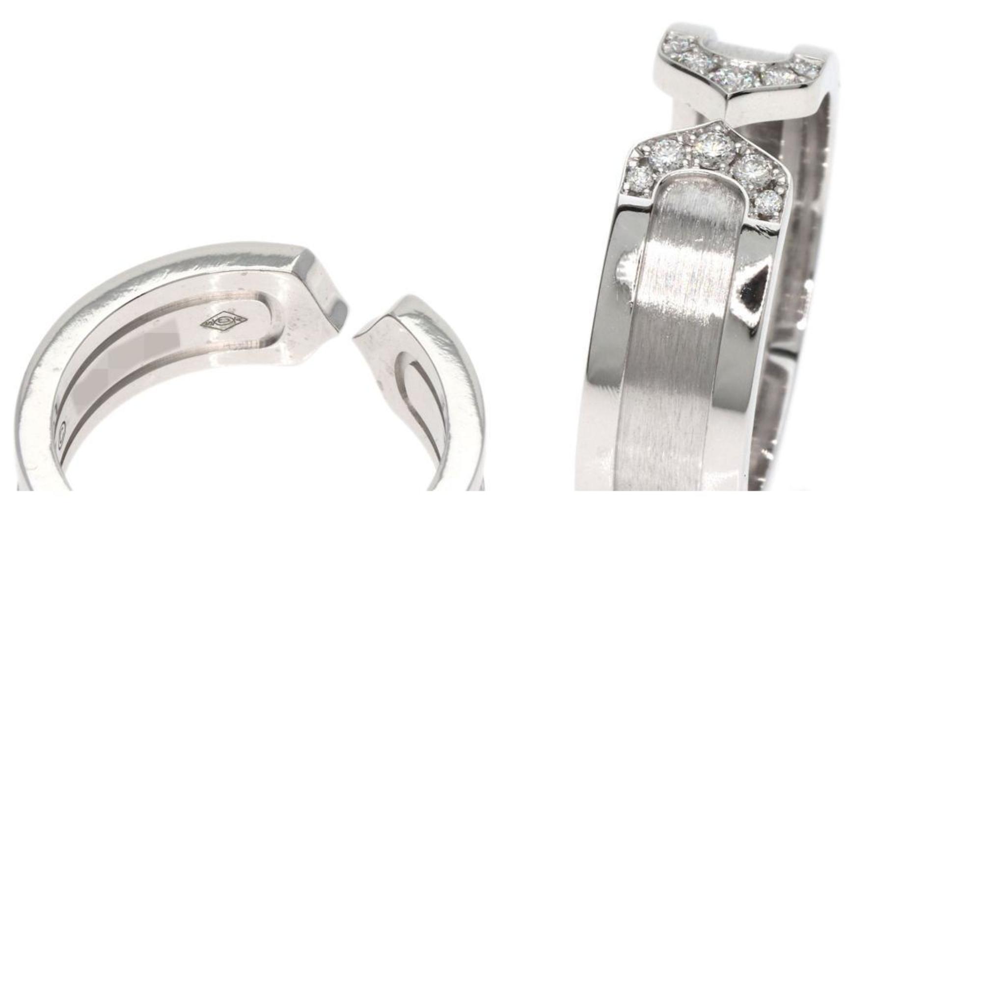 Cartier C2 Diamond #50 Ring, 18K White Gold, Women's, CARTIER