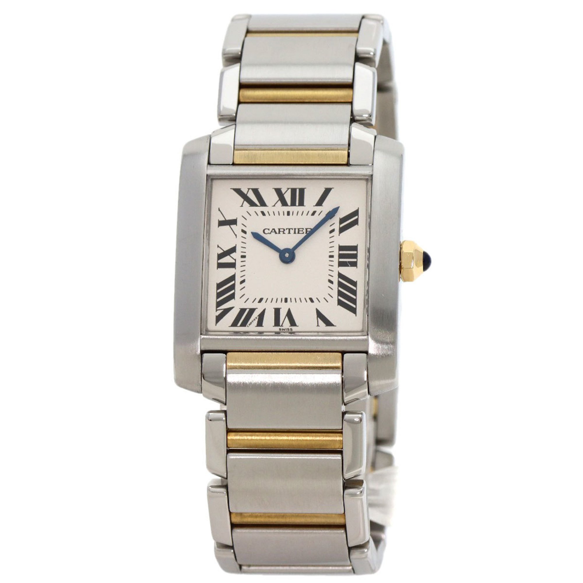 Cartier W51006Q4 Tank Francaise MM Watch Stainless Steel SSxK18YG Men's CARTIER