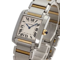 Cartier W51006Q4 Tank Francaise MM Watch Stainless Steel SSxK18YG Men's CARTIER