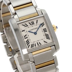 Cartier W51006Q4 Tank Francaise MM Watch Stainless Steel SSxK18YG Men's CARTIER