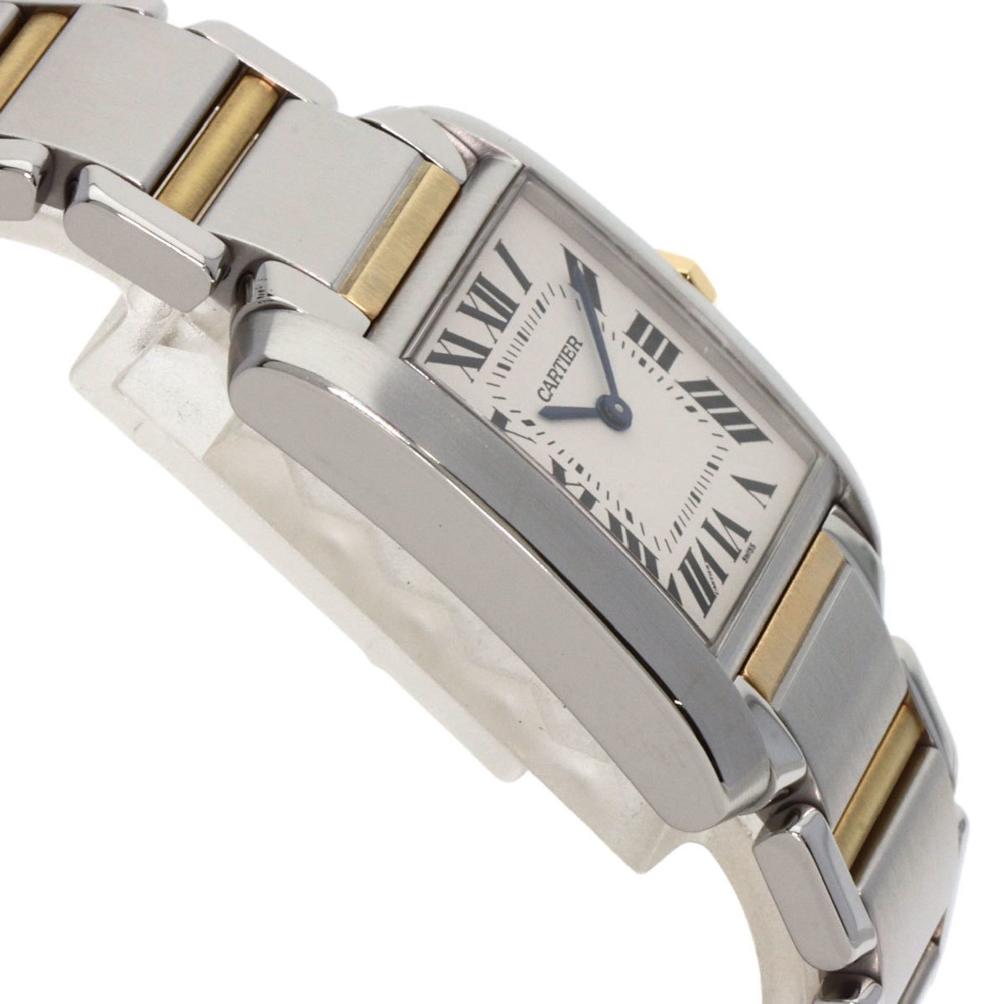 Cartier W51006Q4 Tank Francaise MM Watch Stainless Steel SSxK18YG Men's CARTIER