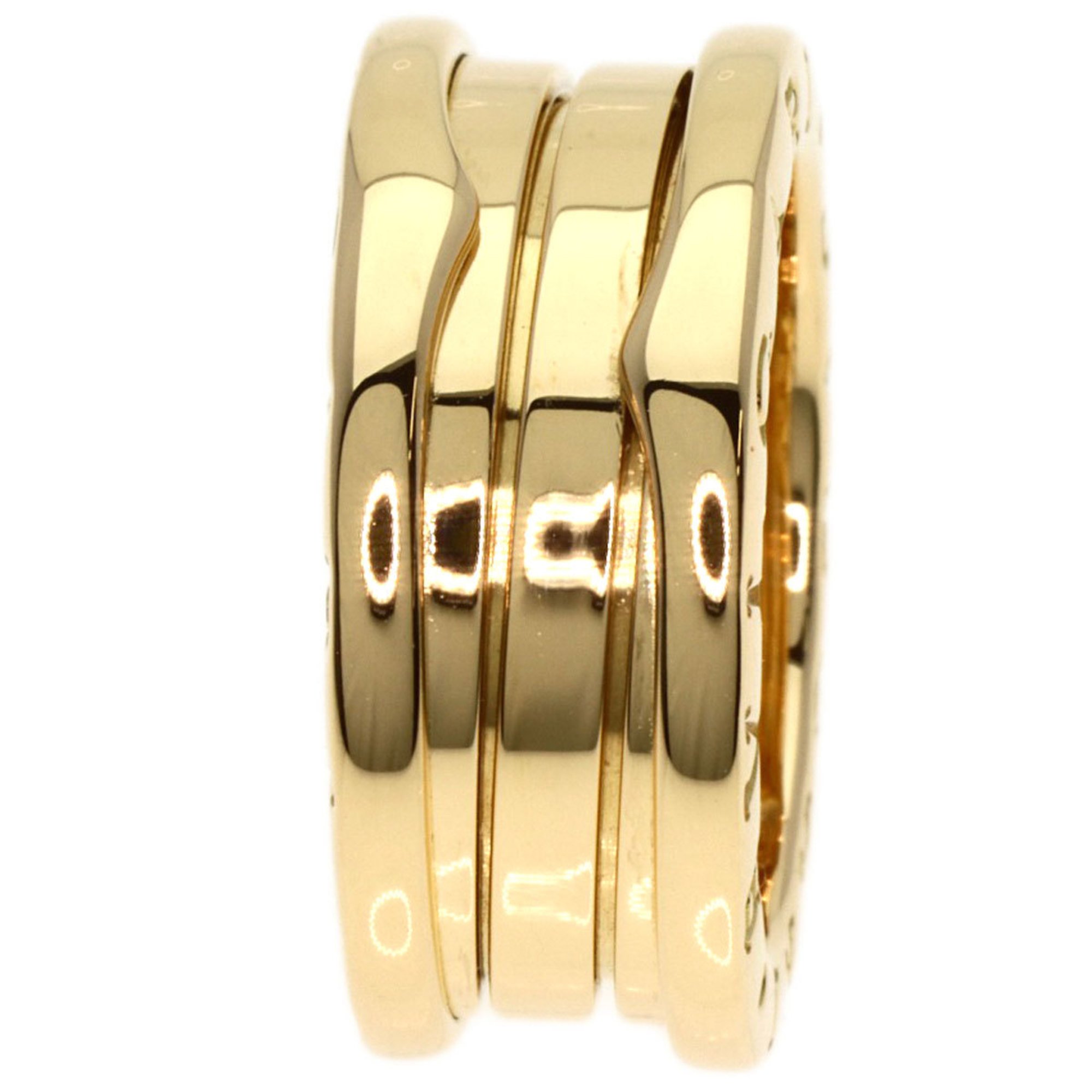 BVLGARI B-zero1 B-zero One 2-band S #48 Ring, K18 Yellow Gold, Women's