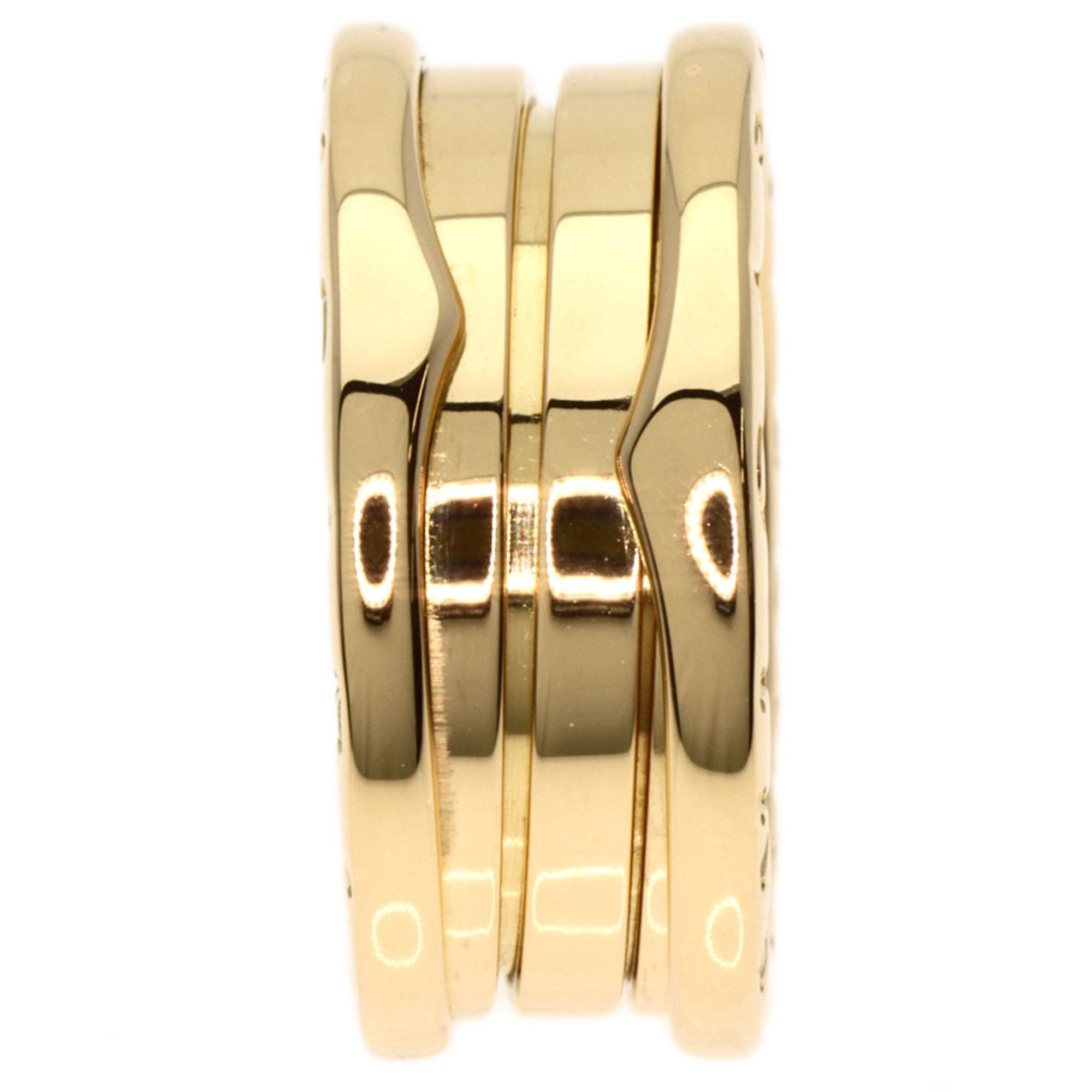 BVLGARI B-zero1 B-zero One 2-band S #48 Ring, K18 Yellow Gold, Women's