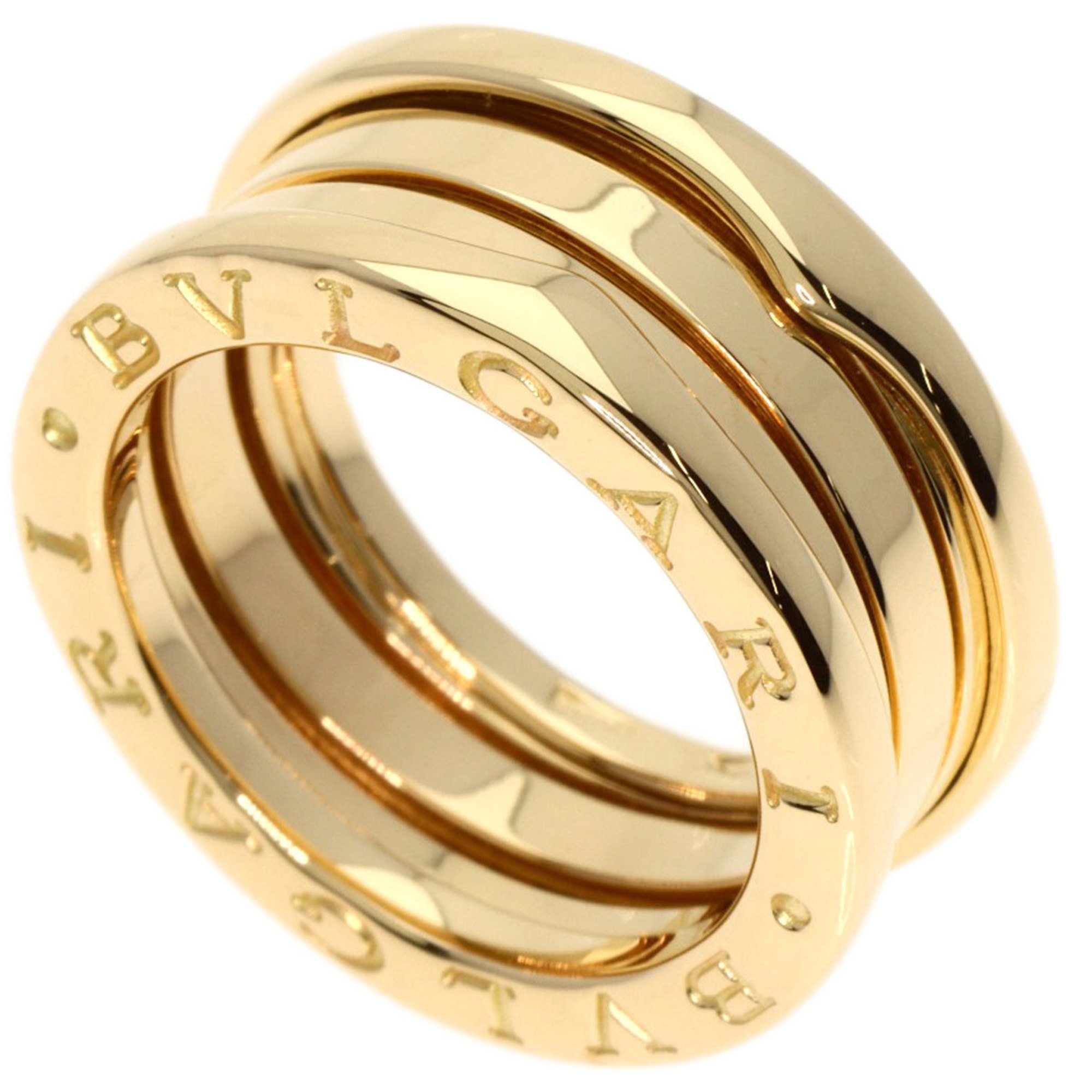 BVLGARI B-zero1 B-zero One 2-band S #48 Ring, K18 Yellow Gold, Women's